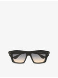 DITA Grandmaster-Eight rectangular acetate sunglasses, imported from the UK