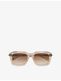 DITA Grandmaster-Nine rectangular acetate sunglasses, imported from the UK