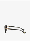 DITA Grandmaster Nine rectangular acetate sunglasses, imported from the UK