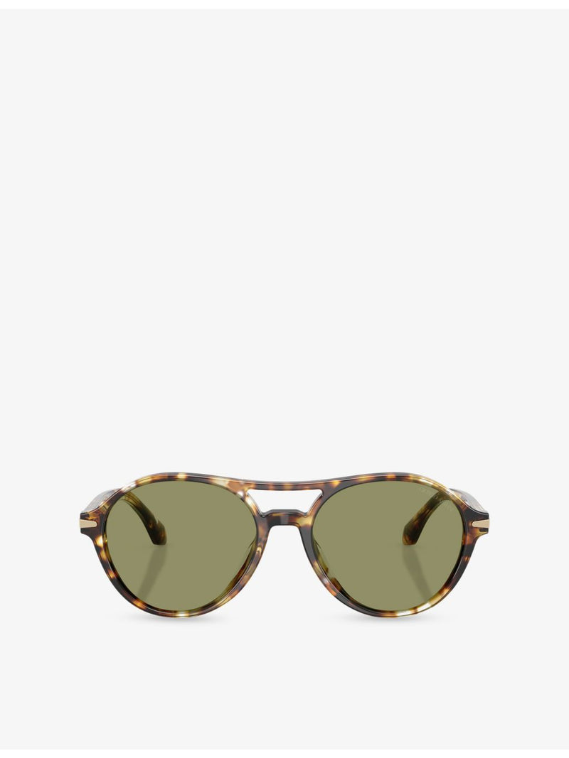 Giorgio Armani AR8236U round-frame acetate sunglasses - British product