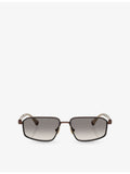 Brunello Cucinelli BC2009ST titanium irregular-frame sunglasses (British brand)