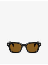 selfridges Brunello Cucinelli Jared Rectangle-Frame Acetate Sunglasses- Buy online at McGrocer