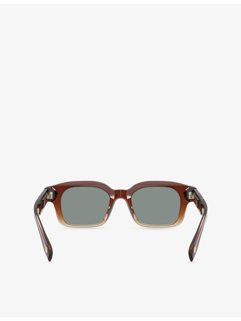 Brunello Cucinelli BC4018S rectangle-frame acetate sunglasses, UK version