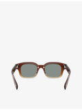 Brunello Cucinelli BC4018S rectangle-frame acetate sunglasses, UK version
