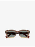 Brunello Cucinelli BC4018S rectangle-frame acetate sunglasses, UK version