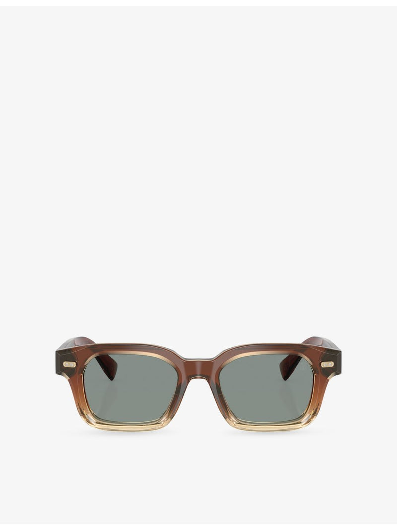 Brunello Cucinelli BC4018S rectangle-frame acetate sunglasses, UK version
