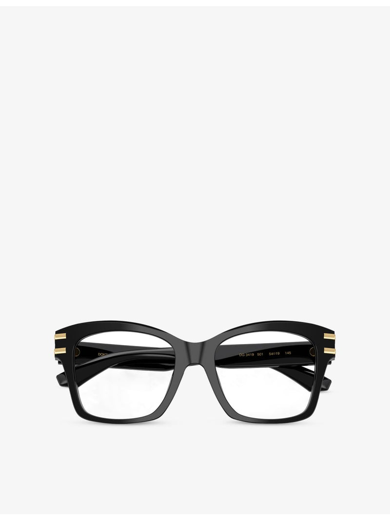 Dolce & Gabbana DG3419 square acetate optical glasses, imported from the UK