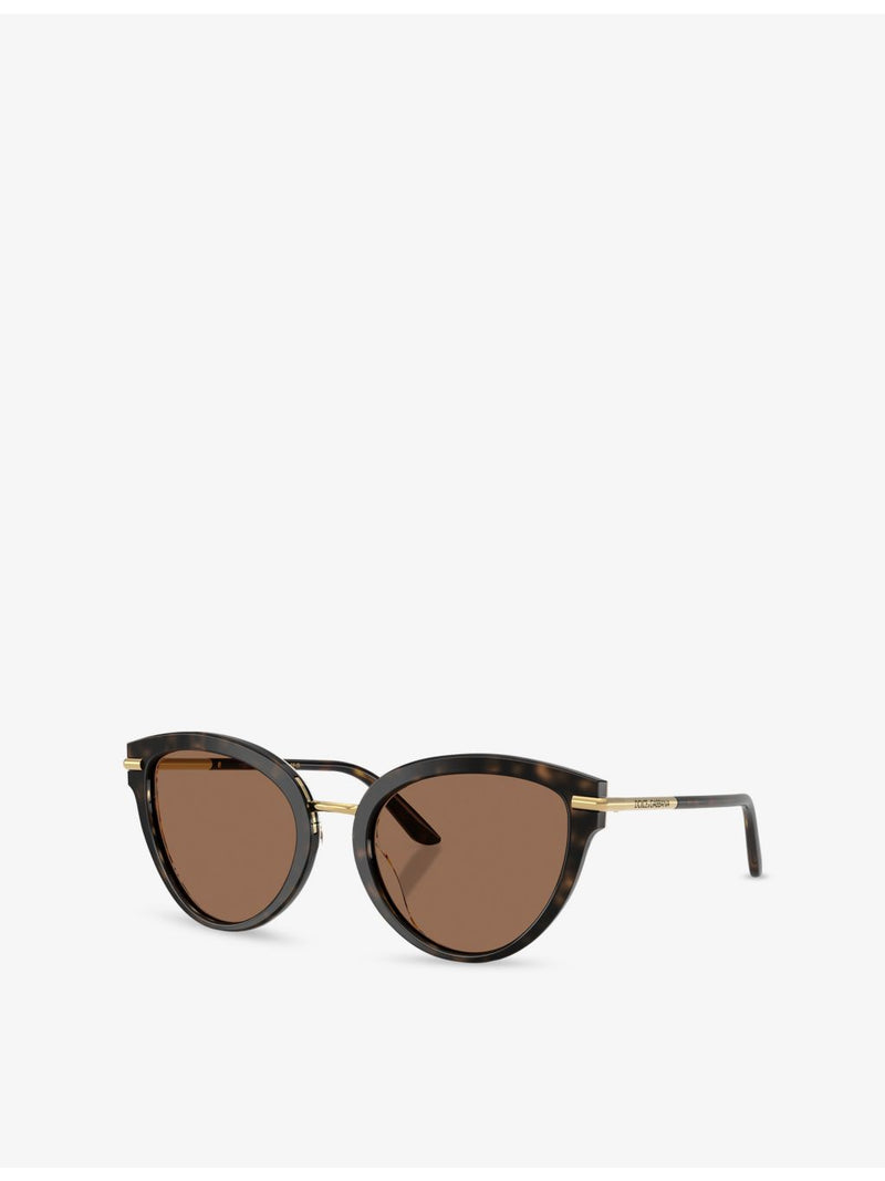 Dolce & Gabbana butterfly-frame acetate sunglasses with tortoiseshell finish - British product
