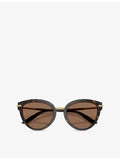 Dolce & Gabbana butterfly-frame acetate sunglasses with tortoiseshell finish - British product
