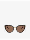 Dolce & Gabbana butterfly-frame acetate sunglasses with tortoiseshell finish - British product