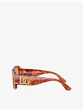 Dolce & Gabbana butterfly-frame acetate sunglasses, tortoiseshell - British product