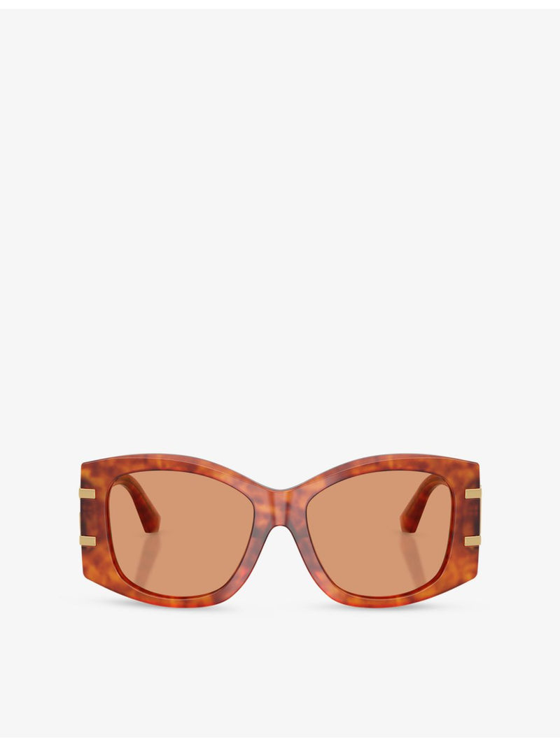 Dolce & Gabbana butterfly-frame acetate sunglasses, tortoiseshell - British product