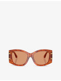 Dolce & Gabbana butterfly-frame acetate sunglasses, tortoiseshell - British product