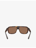 Dolce & Gabbana pilot frame acetate sunglasses with tortoiseshell finish (British brand)