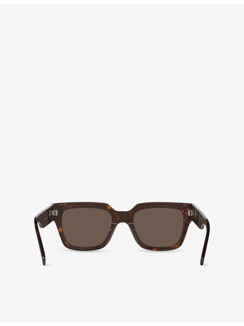 Fendi square-frame acetate sunglasses tortoiseshell, imported from the UK