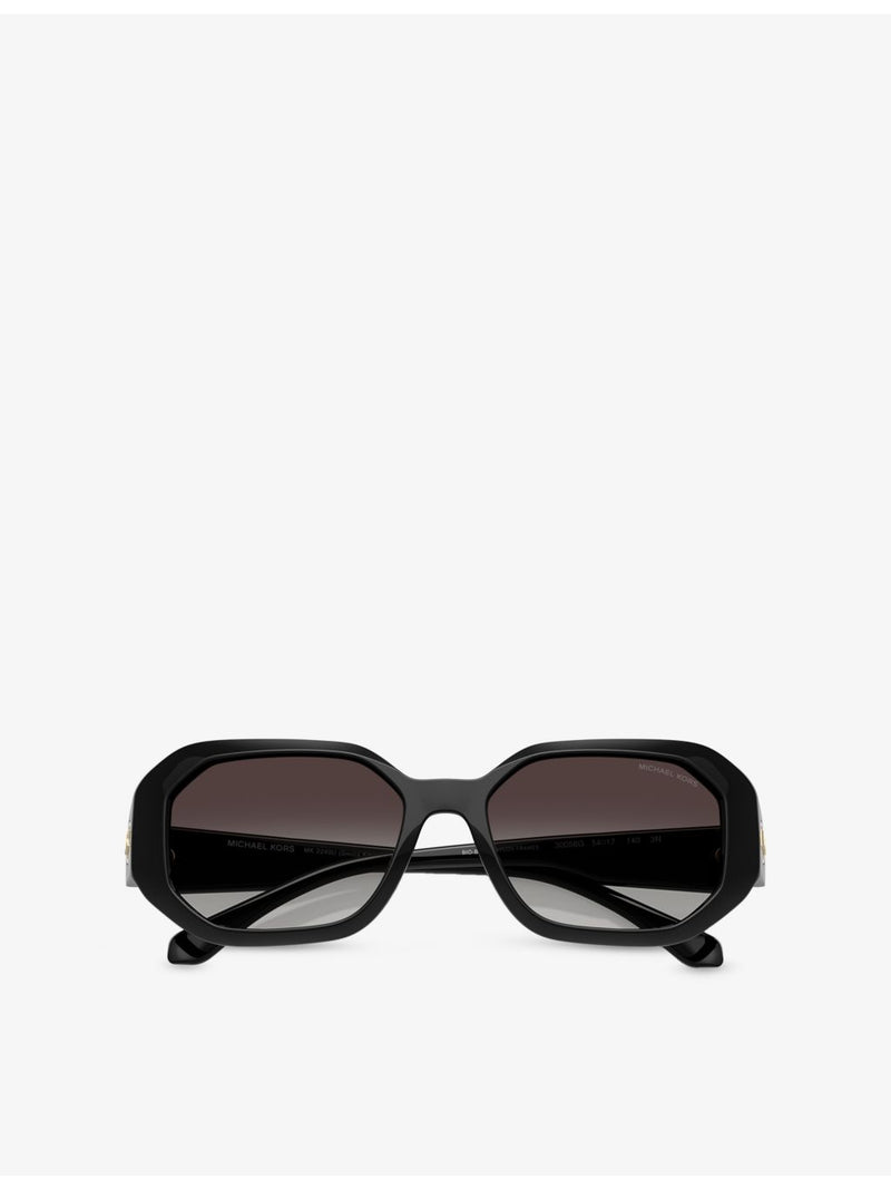 Michael Kors Siesta Key irregular frame acetate sunglasses - British product
