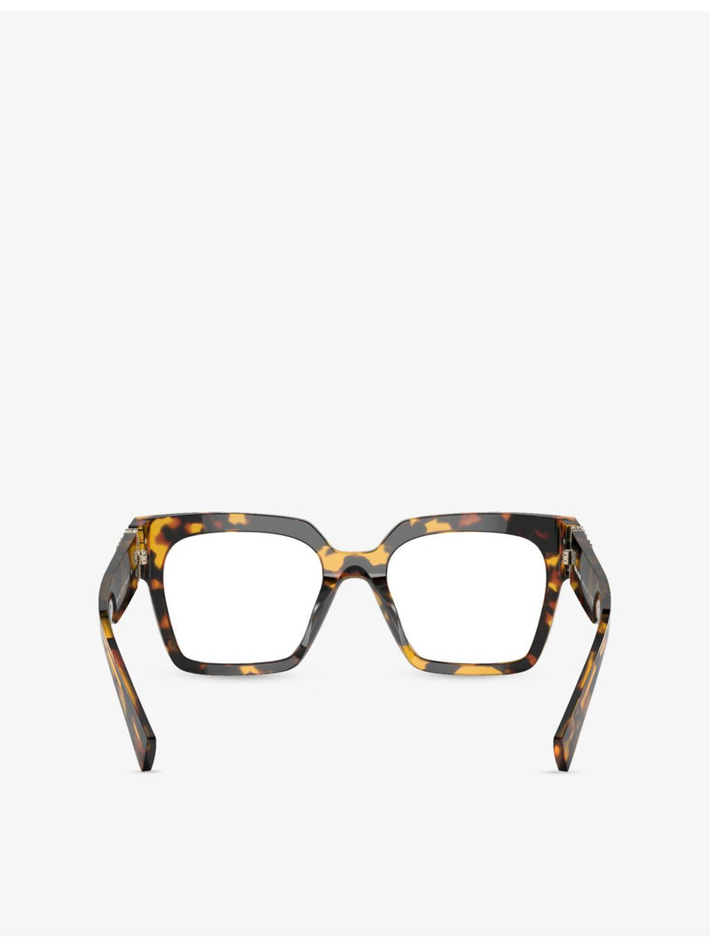 Miu Miu square-frame acetate optical glasses MU 04UV, imported from the UK