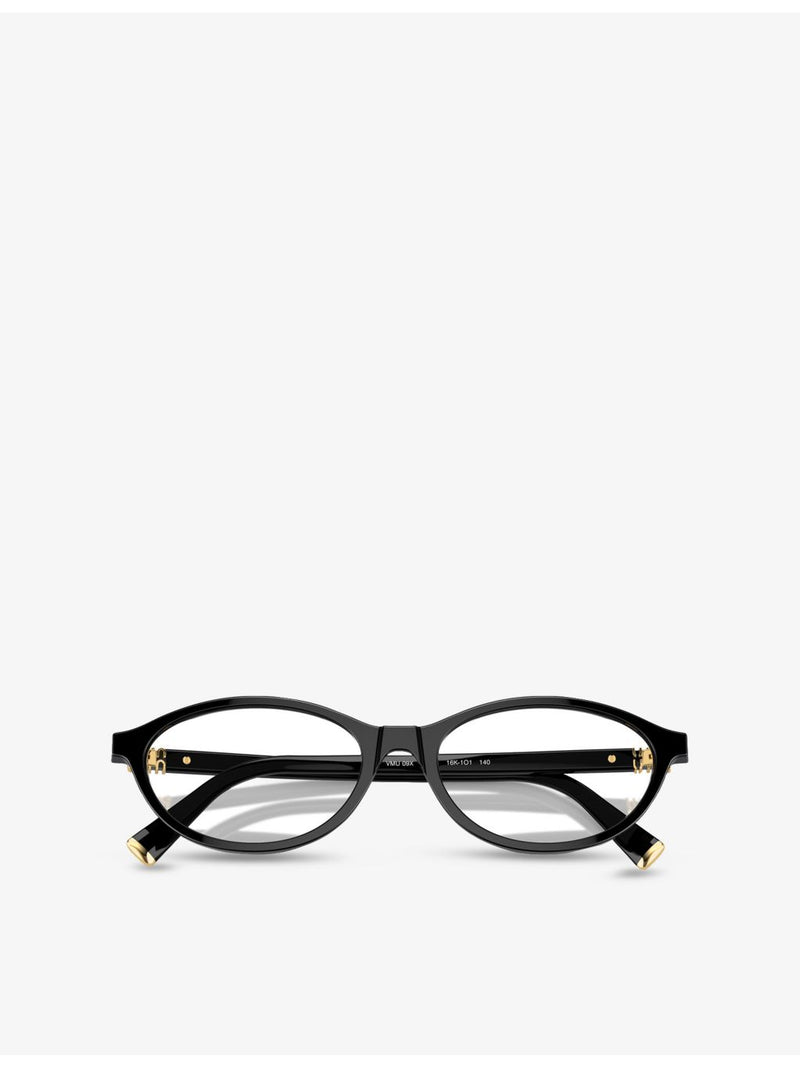 Miu Miu MU 09XV acetate glasses with oval frame - British product