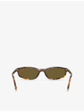 Miu Miu sunglasses oval-frame acetate tortoiseshell (British brand)