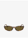 Miu Miu sunglasses oval-frame acetate tortoiseshell (British brand)