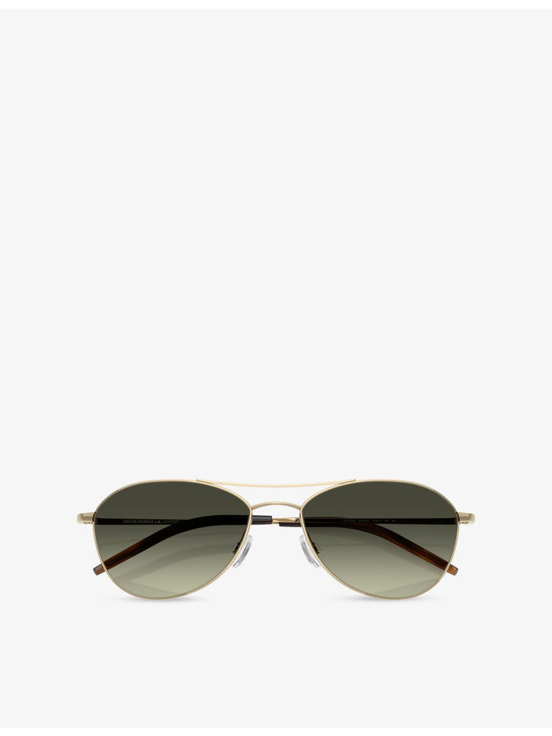 Oliver Peoples Aero II pilot steel sunglasses (British brand)