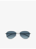 Oliver Peoples Aero II pilot-frame steel sunglasses 5.7cm lenses (British brand)
