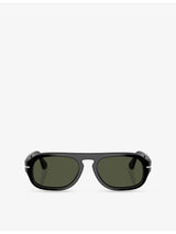 selfridges Persol PO3369S Pilot-Frame Acetate Sunglasses- Buy online at McGrocer