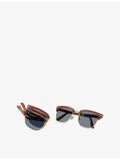 Persol PO3375S square-frame acetate sunglasses with gold hardware, UK version
