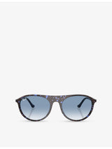 selfridges Ray-Ban RB2215 Square-Frame Acetate Sunglasses- Buy online at McGrocer