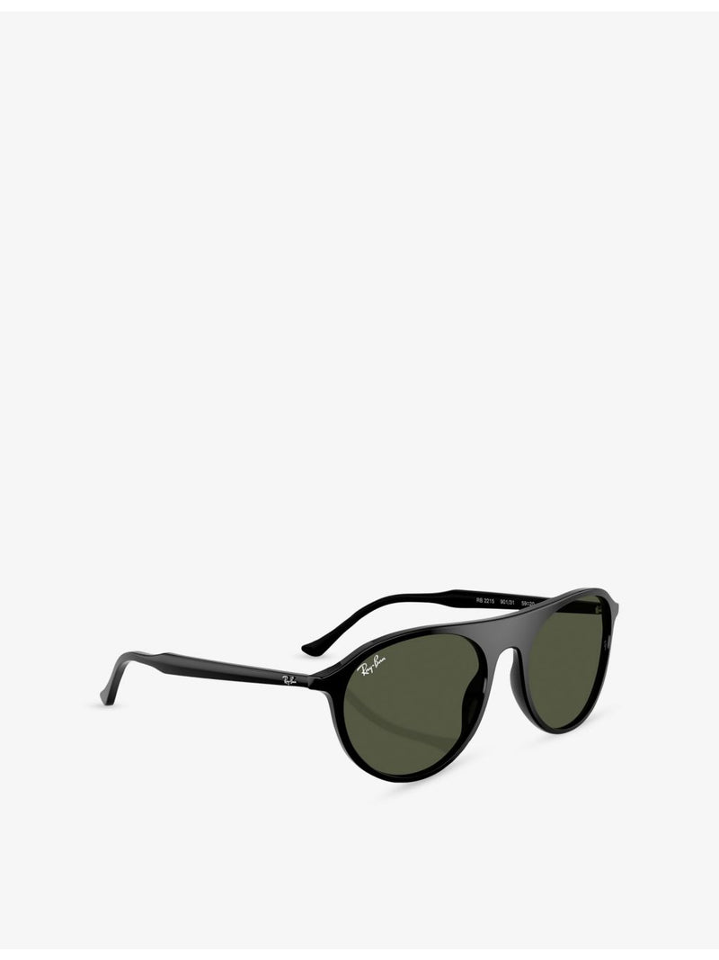 Ray-Ban RB2215 square-frame acetate sunglasses, UK version