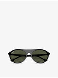 Ray-Ban RB2215 square-frame acetate sunglasses, UK version