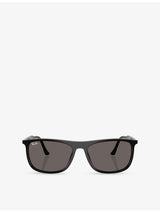selfridges Ray-Ban RB2216 Rectangle-Frame Acetate Sunglasses- Buy online at McGrocer