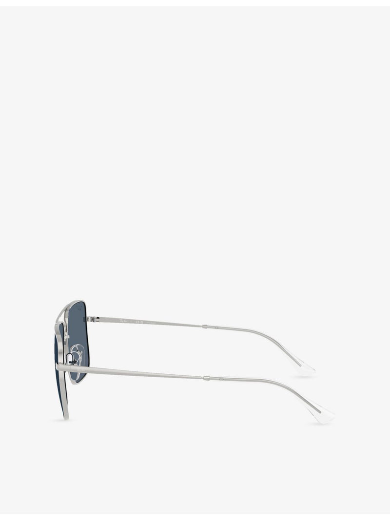 Ray-Ban RB3758 square-frame sunglasses 5.4cm lens width, imported from the UK