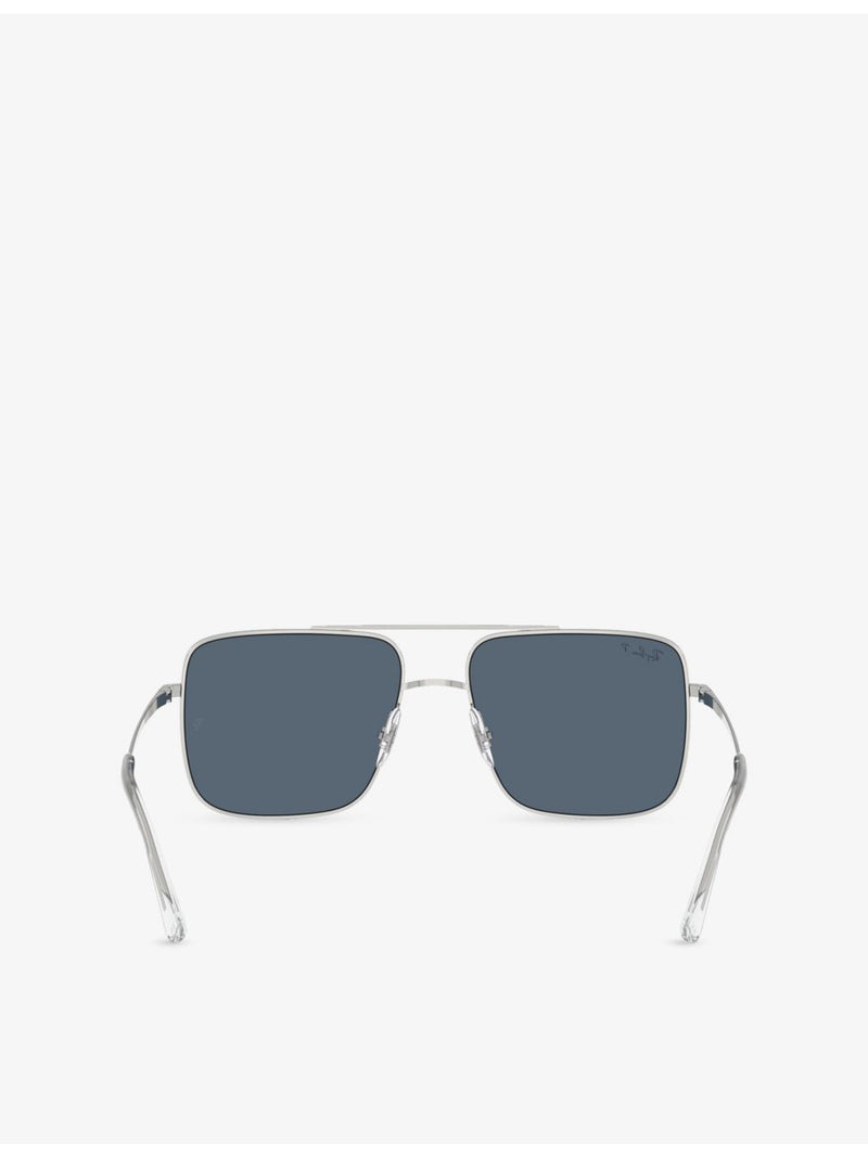 Ray-Ban RB3758 square-frame sunglasses 5.4cm lens width, imported from the UK