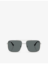 selfridges Ray-Ban RB3758 Square-Frame Metal Sunglasses- Buy online at McGrocer