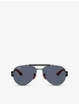 selfridges Ray-Ban Scuderia Ferrari Aviator Acetate Sunglasses 58mm- Buy online at McGrocer