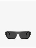 Ray-Ban sunglasses RB4454 Lukas rectangle frame acetate, UK version