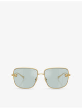 selfridges Versace VE2282 Square-Frame Metal Sunglasses- Buy online at McGrocer
