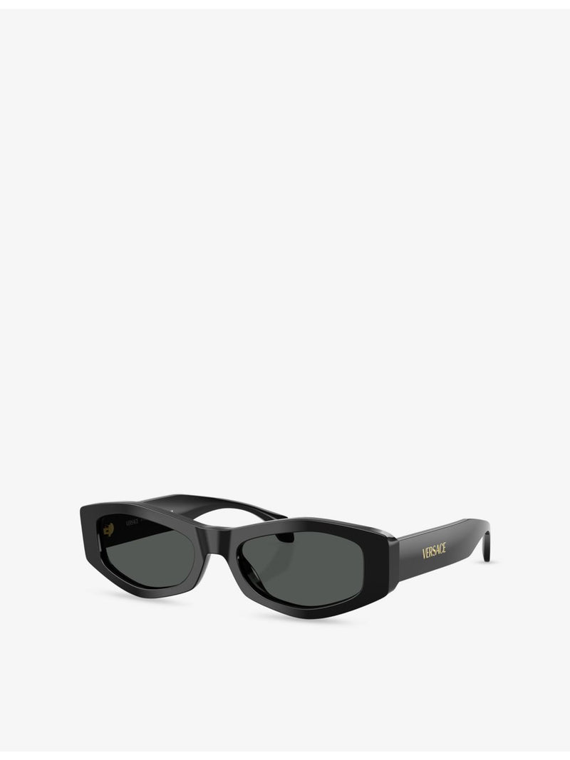 Versace rectangle-frame acetate sunglasses VE4487, imported from the UK