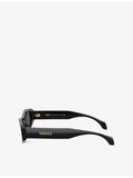 Versace rectangle-frame acetate sunglasses VE4487, imported from the UK