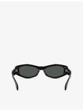 Versace rectangle-frame acetate sunglasses VE4487, imported from the UK