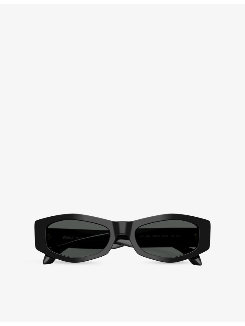 Versace rectangle-frame acetate sunglasses VE4487, imported from the UK