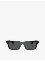 selfridges Versace VE4490U Rectangle-Frame Acetate Sunglasses- Buy online at McGrocer
