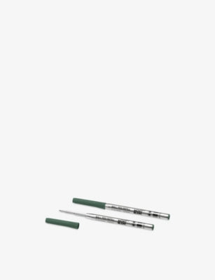 Montblanc Irish Green ballpoint refills, set of two, imported from the UK