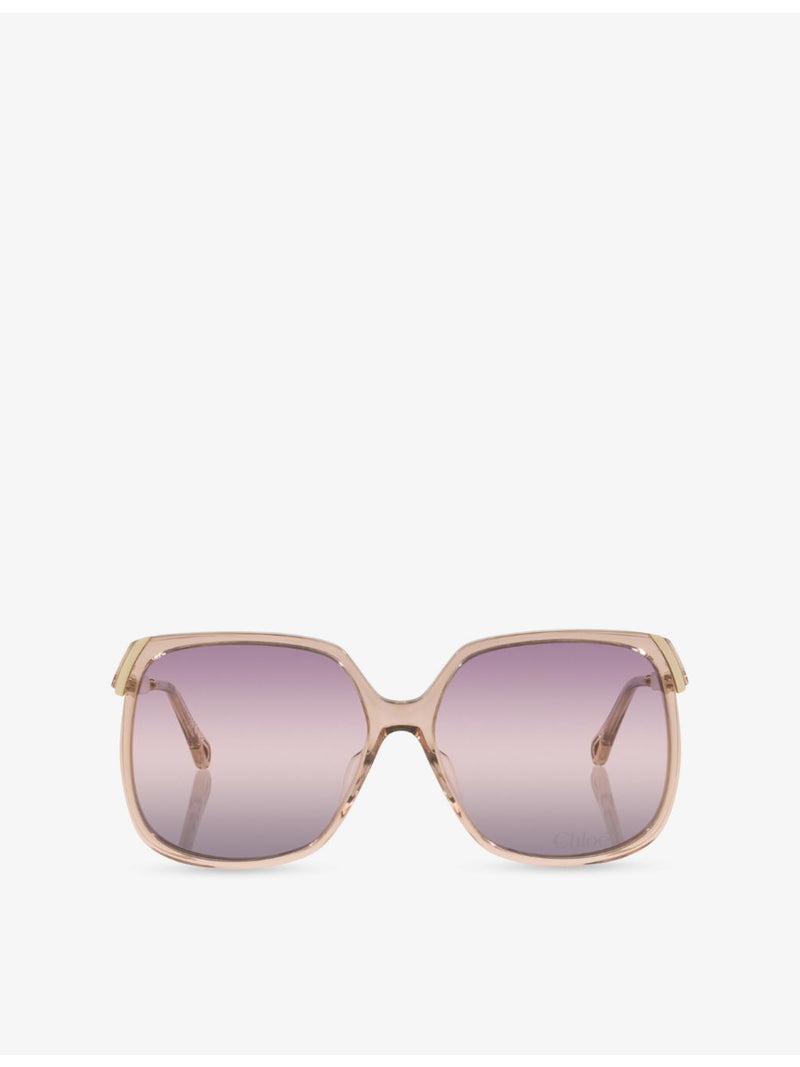 Chloé square-frame acetate sunglasses CH0286S, imported from the UK