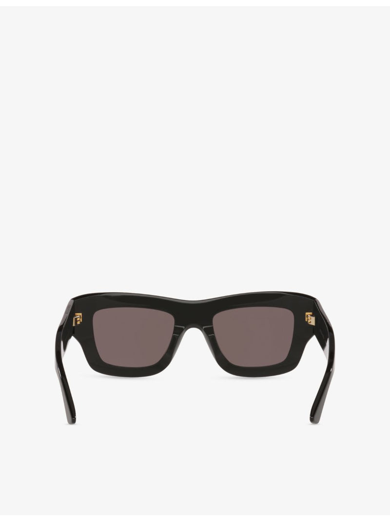 Bottega Veneta BV1357S acetate sunglasses rectangle frame, UK version