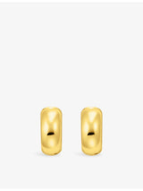selfridges Thomas Sabo Small Chunky 18ct Yellow Gold-Plated 925 Sterling Silver Hoop Earrings- Buy online at McGrocer