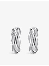 selfridges Thomas Sabo Intertwined 925 Sterling Silver Hoop Earrings- Buy online at McGrocer