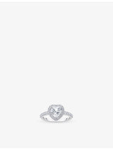 selfridges Thomas Sabo Heart-Shaped Halo 925 Sterling Silver Cubic Zirconia Ring- Buy online at McGrocer