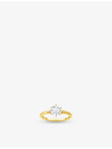 selfridges Thomas Sabo Solitaire 18ct Yellow Gold-Plated 925 Sterling Silver Brilliant-Cut Cubic Zirconia Ring- Buy online at McGrocer